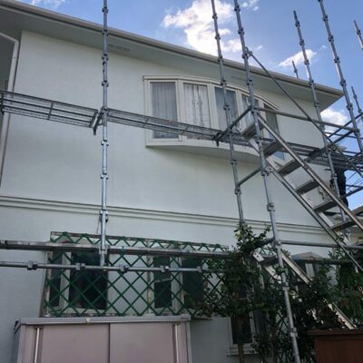 大阪府南河内郡太子町外壁塗装屋根完了！足場解体